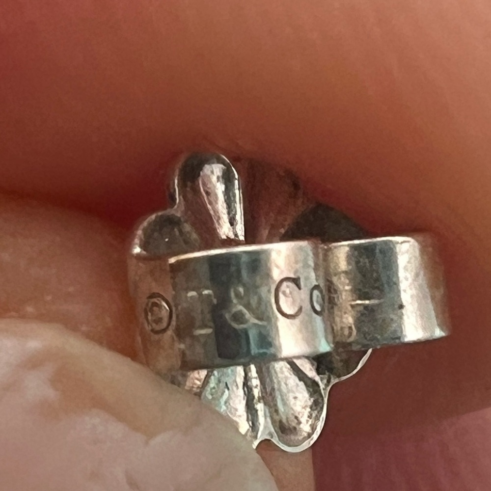🔴Authentic Tiffany & Co. 1837 Sterling Silver Hoop Earrings🔴 - Picture 11 of 11
